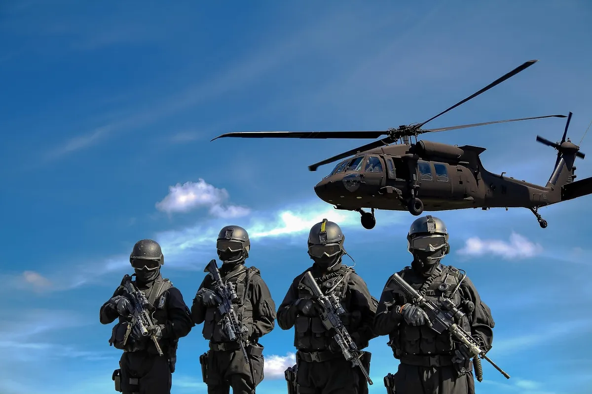 police, helicopter, military, war, attack, army, commando, special task force, swat team, weapons, soldiers, teamwork, police, police, military, military, war,