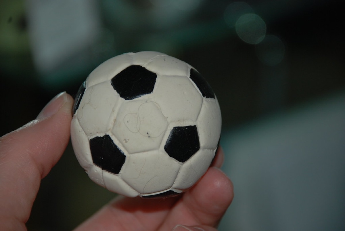 Fußball im Tor